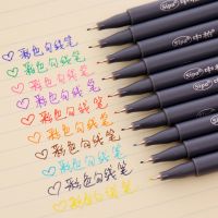 【living stationery】10ชิ้น/ล็อตสีปากกาเจล Kawaii เครื่องเขียน Papelaria สีน้ำปากกาเจลสำหรับการเขียน Chancery OfficeSupplies อุปทาน