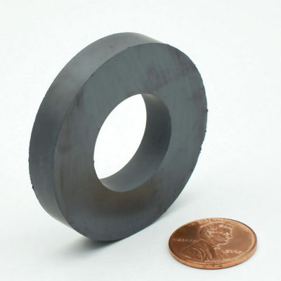 Ferrite Magnet Ring Outer Diameter 45mm 1.7" large grade C8 Ceramic Magnets for DIY Loud speaker Sound Box board home use 4pcs