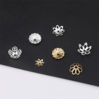 New 10pcs 6-8mm Copper Flower Torus Shape Bead Caps Jewelry Findings Spacer Beads for DIY Jewelry Making Charm Earring Bracelet Beads