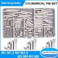 Menemukan silinder Dowel berbagai macam Kit M1 M1.5 M2 M2.5 M3 M4 M5 M6 silinder Pin Dowel padat pengencang Set 304 Stainless Steel