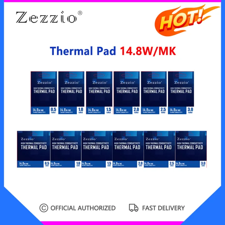 Zezzio High performance Thermal Pad 14.8W/MK For CPU GPU Motherboard