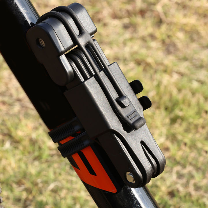 ยูทเทิลตา-ที่ี่ล็อคจักรยานจักรยานที่ป้องกันรอยขีดข่วนพร้อมระบบ-abs-เคสยางรักษาความปลอดภัยให้กับจักรยานของคุณได้ทุกที่ด้วยตัวล็อคแบบพับได้แบบพกพากันขโมยและป้องกันการขีดข่วนสำหรับจักรยานเสือภูเขาและถนน