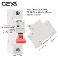 เบรกเกอร์ขนาดเล็ก220V 400V C พร้อมใบรับรอง Ce Cb Semko 4.5ka สวิตช์ Ac Geya คุณภาพโรงงาน