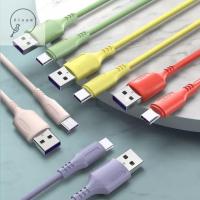 ZIAAN สายแฟลชไดร์ฟถ่ายโอนข้อมูลข้อมูล5A ซีที่ชาร์จไฟรวดเร็ว USB สายเคเบิ้ล Type C สายดิจิตอล USB-C สายดาต้าแบบเหลวสายซิลิโคนสายชาร์จเร็ว1ชิ้น