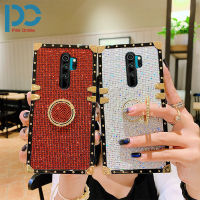 เคสโทรศัพท์ประกายระยิบระยับเพชรสุดหรูสำหรับ Redmi Note 12 Pro Note 12 Note 9 Pro Note 9S Note 8 Note 8 Pro 10C เคสโทรศัพท์เคสที่มีห่วงซองนุ่มกันกระแทกฝาหลังมือถือ