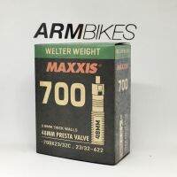 MAXXIS ยางในจักรยาน ขนาด 700x23/32c หัวยาว 48 m. สำหรับรถเสือหมอบ และซิตี้ไบค์