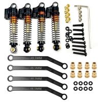 For FMS FCX24 Metal 43mm Shock Absorbers and Chassis Links Tie Rod 1/24 RC Crawler Car Upgrades Parts Accessories