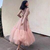 【CC】 Luxury Soft Tulle Skirt Hand-made Pleated Skirts Womens Petticoat Voile Jupes Falda