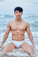 กางเกงว่ายน้ำ บิกินี่ Markuz Varro Bikini มาคัส วาโร สีขาว Platinum White