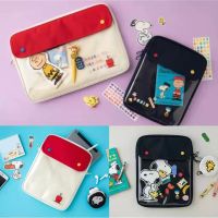 Ye กระเป๋า PVC ลายการ์ตูน Snoopy สไตล์เกาหลี สําหรับแท็ปเล็ต iPad 11 นิ้ว 13 นิ้ว 15 นิ้ว QC8191714