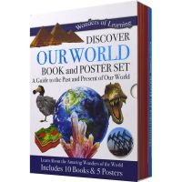 Discover our world book and poster set discover our world childrens Encyclopedia 10 books + 5 popular science posters 8 years old + original imported books in English
