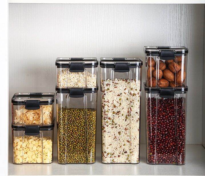 Food Storage Containers Airtight Plastic Kitchen Box Container Storage ...