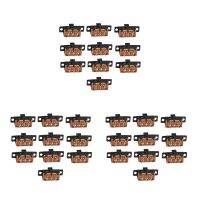 30Pcs High Knob 6 Pin 3 Position DPDT Panel Slide Switch 0.5A 50V DC