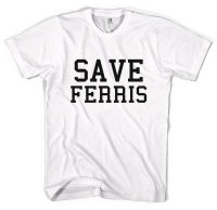 เสื้อยืดลําลองสําหรับผู้ชายแขนสั้นคลาสสิคพิมพ์ลาย Épargner Ferris Buellers Jour Off T-Shirt