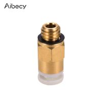 Aibecy ข้อต่อท่อนิวเมติกแบบตรง PC4-M6ตัวผู้ข้อต่อสำหรับเครื่องอัดรีด CR-10 3ชิ้น3D ชิ้นส่วนเครื่องพิมพ์