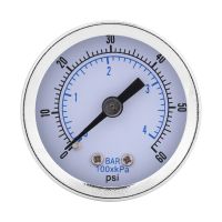 Hydraulic Pressure Gauge 0-60psi 0-4bar 1/8 quot;BSPT Pressure Gauge Manometer For Water Oil Dial Instrument Pressure Measuring