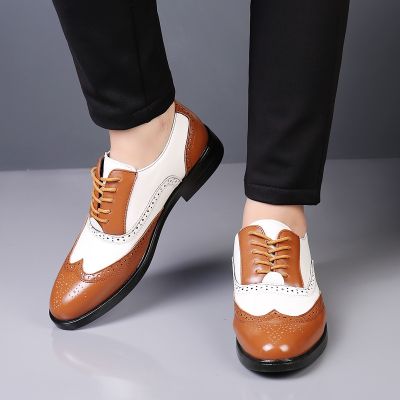 2023Genuine Leather Men Dress Shoes Luxury Cowhide Man Business Shoes Casual Social Shoe Male Wedding Footwear Zapatos Hombre