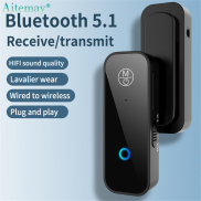 Aitemay Bộ Thu Âm Thanh Bluetooth 5.1 2 Trong 1 Bộ Chuyển Đổi Nhạc Âm