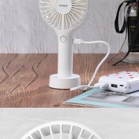 Kivee KV-FA02 Portable Mini Fan Portable Stand Fan Light USB Charge 2 Speed Led Mode