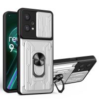 สำหรับ Realme 9 Pro กันกระแทกเกราะทนทานทหารป้องกันผู้ถือแม่เหล็กแหวนที่ครอบคลุมกรณี