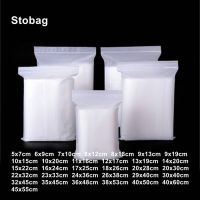 【DT】 hot  Stobag CPE Frosted Zip Lock Plastic Bags Self-sealing Transparent Small Large Reusable Ziplock Clear Clothing Storage Pouches