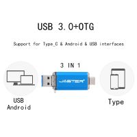 JASTER usb3.0 3 in 1 color OTG USB flash drive 16GB 32GB Pendrive 4GB 6GB 64GB U disk USB flash drive for PC / Android phone