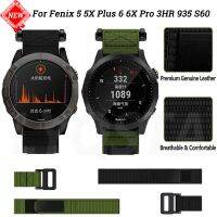 [HOT JUXLLKBKOW 514] 22 26มม.นาฬิกาสายคล้องคอไนลอนปรับสำหรับ Garmin Fenix 5X 5 Plus 6 6X Pro 3HR 935 S60 MK2 D2 Enduro Smartwatch สายรัดข้อมือสร้อยข้อมือ