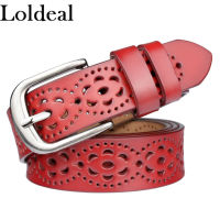 ☃■⊙ xing lu nan Loldeal PU Leather Belts for Women Second Layer Cowskin Woman Belt Vintage Pin Buckle Strap Jeans