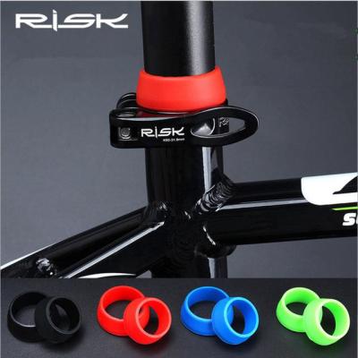 RISK Silicone Waterproof MTB Mountain Road Bike Carbon Tubo Ring Dust Cover Seatpost Case Parts Bicycle seat post Protection