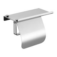 Toilet Paper Holder Self Adhesive Stainless Steel Toilet Paper Roll Holder With Phone Shelf Rustproof Toilet Paper Roll Holder For Restrooms Bathrooms Kitchens Hotels elegantly