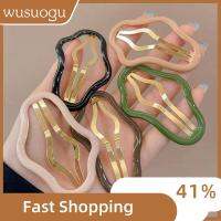 WUSUOGU 3/5PCS เรซิน คลิปกลวงรูปก้อนเมฆ โลหะสำหรับตกแต่ง แบบพกพาได้ เครื่องประดับผมวินเทจ ของขวัญสำหรับเด็ก เครื่องมือจัดแต่งทรงผม สาวๆ