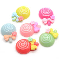 Kawaii Flatback อมยิ้มเรซิ่น Coloful รูปการ์ตูน Cabochons สำหรับตุ๊กตาอุปกรณ์คริสต์มาสตกแต่งศัพท์มือถือ