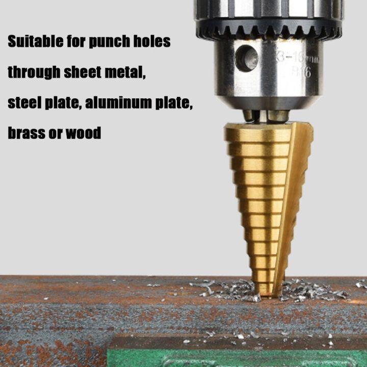 4-12-4-20-4-32-mm-hss-titanium-coated-step-drill-bit-drilling-power-tool-metal-high-speed-steel-wood-hole-cutter-step-cone-drill-drills-drivers