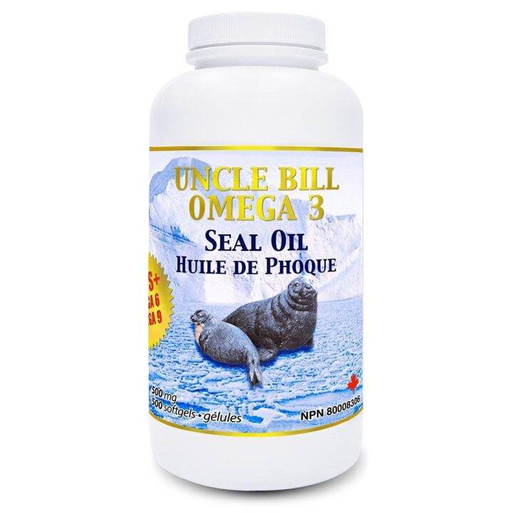 Canada Uncle Bill Omega 3 Seal Oil 500 mg x 500 softgels | Lazada PH