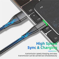 (ร้อน) ขายร้อนสำหรับ Samsung Note แท็บเล็ตสายศัพท์ USB 3A สาย Micro USB 0.5M1M2M Data Sync Fast Charging Wire