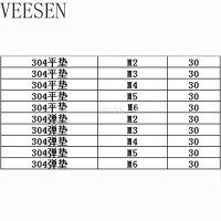 300Pcs M2 M3 M4 M5 M6 Stainless Steel Metrik Flat Mesin Cuci dan Musim Semi Split Washer Bermacam Kit