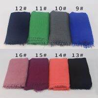 Women Crinkle Hijab Cotton Scarf Shawl Muffler Islam Muslim headscarf 40colors