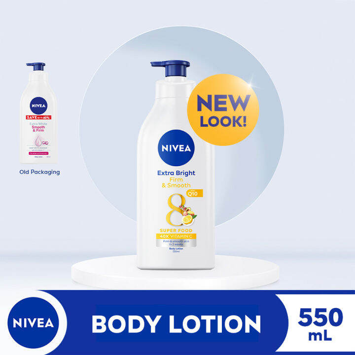 NIVEA Body Extra Bright Firm & Smooth Lotion, 550ml Lazada PH