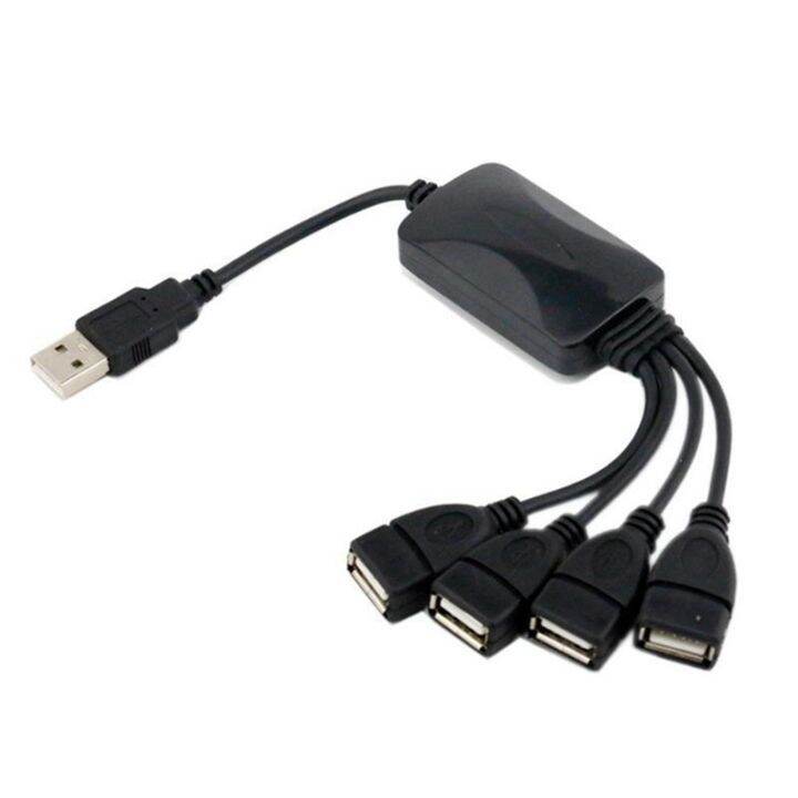 1 Male to 4 Female USB HUB Splitter Extend Cable Power Adapter Socket
