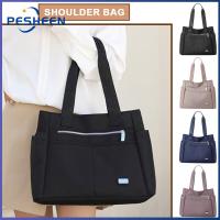 Women Simple Grocery Bag Waterproof Casual Shopper Pack Large Capacity Multiple Pockets Handbag for Work Travel School