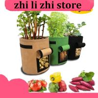 zhilizhi Store 10 Gallon Plant Grow Bags Home Garden Potato Pot Vegetable Growing Bags Moisturizing Jardin Vertical Garden Bag Tools