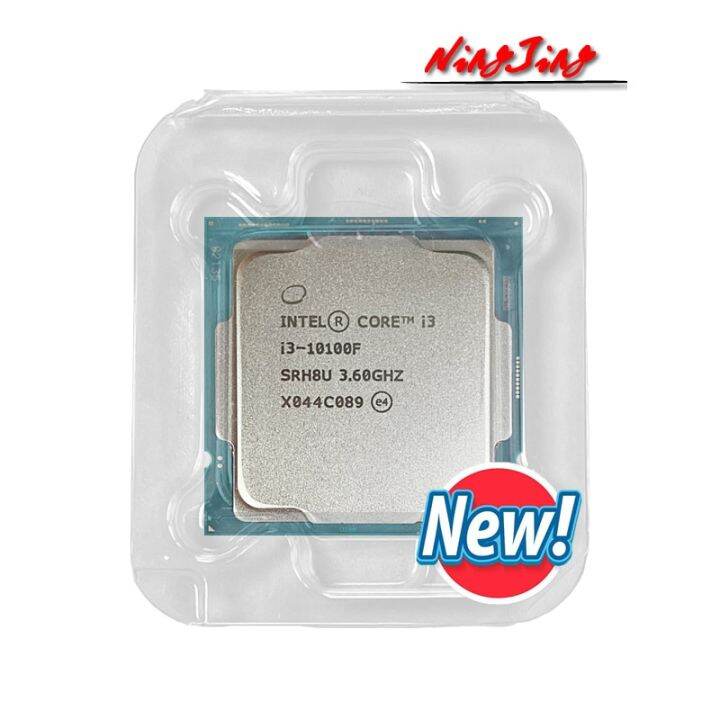 1 Intel Core I3-10100F ใหม่ I3 10100F 3.6 Ghz 4-Core 8-Thread CPU ...