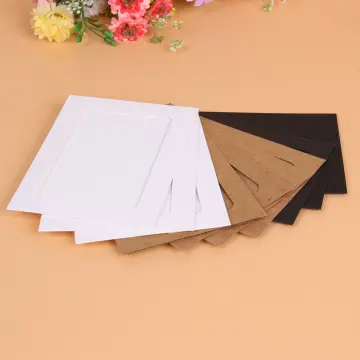 10pcs Kraft Cardboard Picture Frames DIY Retro Paper Photo Frame