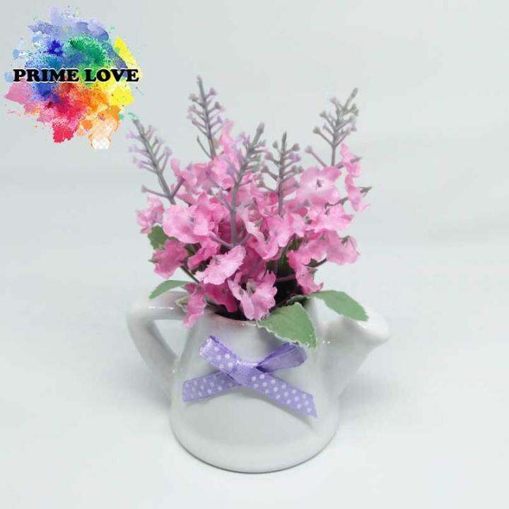 Rangkaian Bunga Plastik Lavender Artificial Bunga Tiruan Mini ...