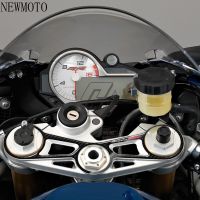 NEW3D เรซิ่นรถจักรยานยนต์สติกเกอร์คาร์บอนไฟเบอร์ Top Triple Clamp Yoke สำหรับ BMW S1000RR 2015 2016 2017