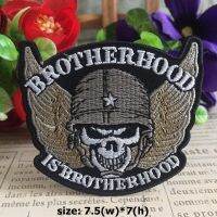 Brotherhood มอเตอร์ไซด์ นักแข่ง ตัวรีดติดเสื้อ อาร์มรีด อาร์มปัก ตกแต่งเสื้อผ้า หมวก กระเป๋า แจ๊คเก็ตยีนส์ Racing Embroidered Iron on Patch