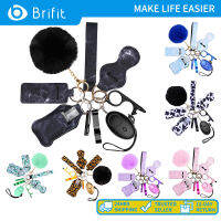 Brifit 10pcs พวงกุญแจความปลอดภัยสำหรับผู้หญิงหญิง Personal Alarm Keychain Set