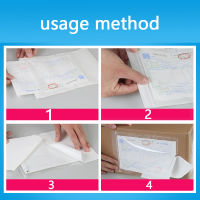 Transparent Back Plastic Bag Poly Mailing A4 Window Pocket Self Sealing Bag Delivery ListStick Box Invoice Receipt Noodle Bill