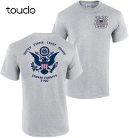 New Funny Tee Uscg Us Coast Guard Flag Front &amp; Back Sport Grey T-Shirt Usa 【Size S-4XL-5XL-6XL】