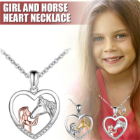 Silver Horse Pendant Women Jewelry Gift Necklace With Teenager Jewelry Gift Girls Pendant Necklace For Women